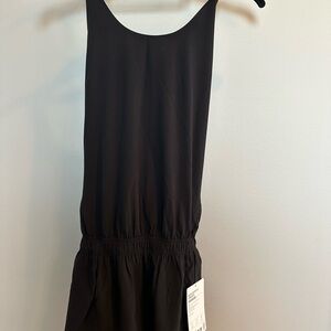 Athletes Black Sleeveless Romper
